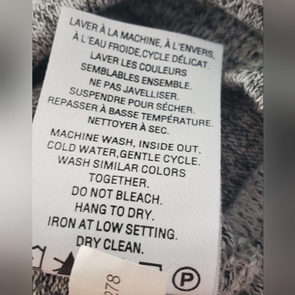 Reitmans Heather Gray Cold Shoulder Top Sz XL - Picture 8 of 8